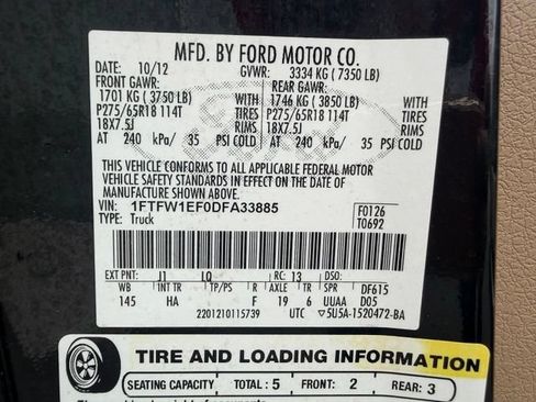 Used 2013 Ford F150 Lariat w/ Lariat Chrome Pkg AWD/4WD image 14