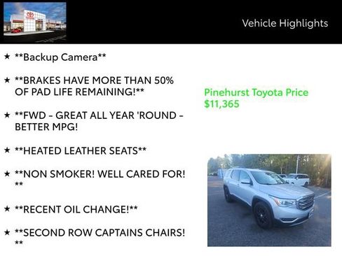 Used 2018 GMC Acadia SLT image 13