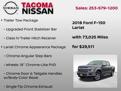 Used 2018 Ford F150 Lariat AWD/4WD image 12