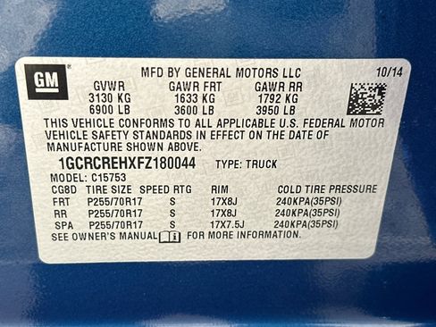 Certified 2015 Chevrolet Silverado 1500 LT RWD image 36