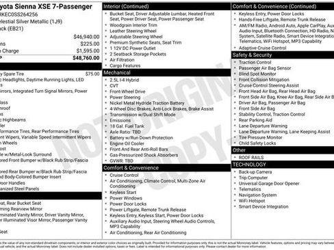 Used 2025 Toyota Sienna XSE FWD image 5