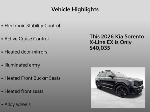 New 2026 Kia Sorento X-Line EX image 10