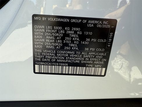 New 2026 Volkswagen Atlas SEL image 29