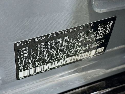 New 2026 Honda HR-V EX-L image 22