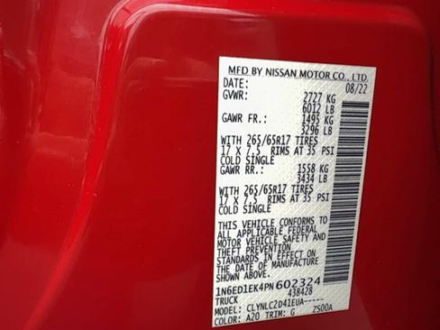 Used 2023 Nissan Frontier SV w/ SV Convenience Package AWD/4WD image 30