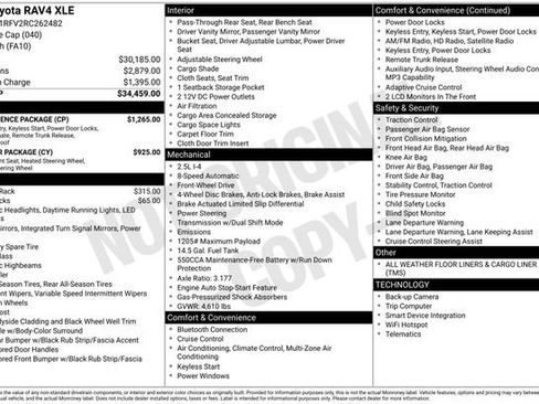 Used 2024 Toyota RAV4 XLE w/ Convenience Package FWD image 36