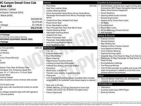 Used 2020 GMC Canyon Denali AWD/4WD image 31