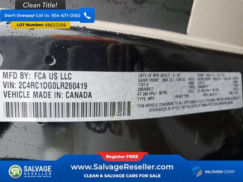 Used 2020 Chrysler Voyager Lxi FWD image 17