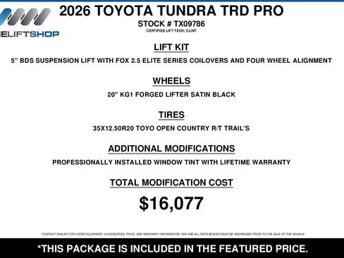 Used 2026 Toyota Tundra TRD Pro AWD/4WD image 2