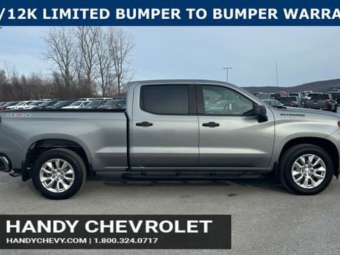 Certified 2023 Chevrolet Silverado 1500 Custom w/ LPO, Dark Essentials Package AWD/4WD image 2