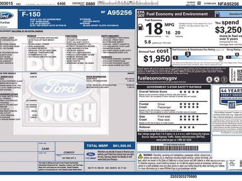 Used 2022 Ford F150 Tremor w/ Equipment Group 401A Mid image 2