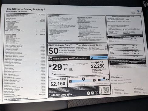 New 2026 BMW X3 xDrive30 AWD/4WD image 20