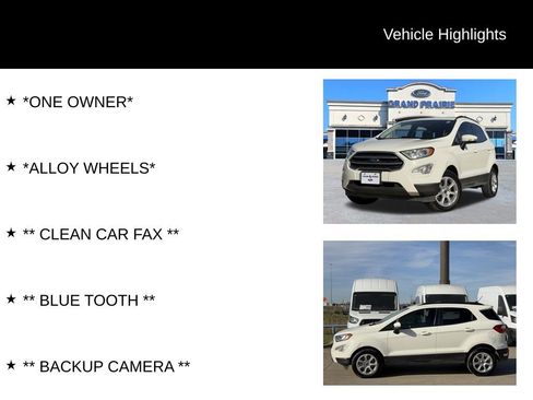 Used 2020 Ford EcoSport SE w/ SE Convenience Package image 4