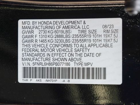 Used 2023 Honda Odyssey Touring image 63