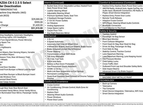 Used 2024 MAZDA CX-5 AWD 2.5 S w/ Select Package image 24