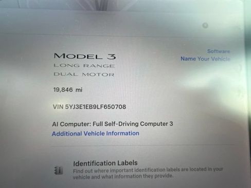 Used 2020 Tesla Model 3 Long Range AWD/4WD image 7
