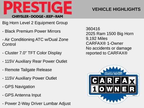 Used 2025 RAM 1500 Big Horn AWD/4WD image 4