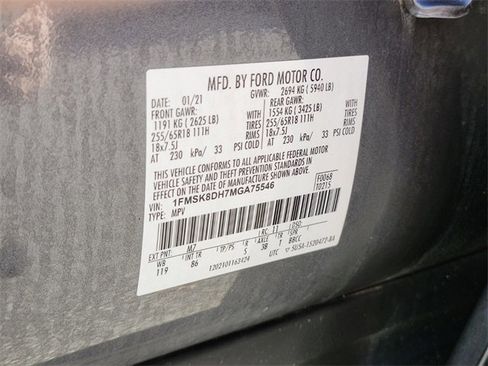 Certified 2021 Ford Explorer XLT image 35