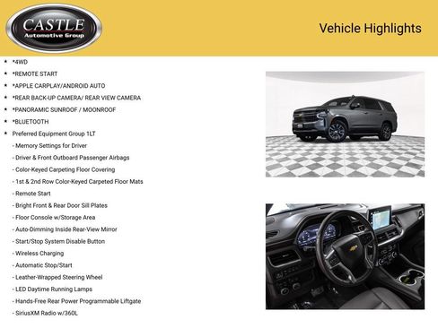 Used 2022 Chevrolet Tahoe LT AWD/4WD image 3