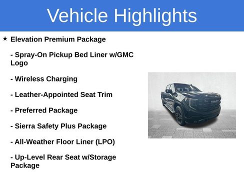 Used 2023 GMC Sierra 1500 Elevation w/ Elevation Premium Package RWD image 3
