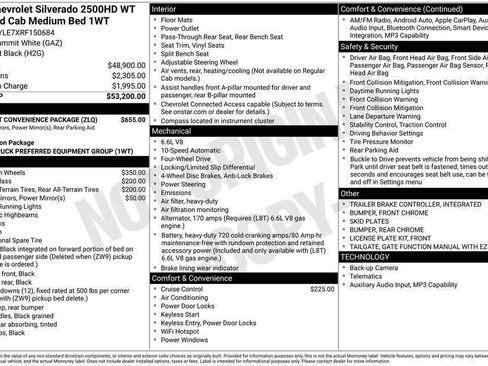 Used 2024 Chevrolet Silverado 2500 W/T w/ WT Fleet Convenience Package AWD/4WD image 52