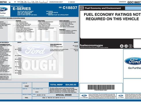 Used 2016 Ford E-450 and Econoline 450 Super Duty w/ Shuttle Bus Prep Package RWD image 16