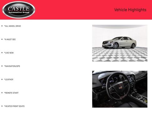 Used 2016 Cadillac ATS 2.0T AWD Sedan image 3