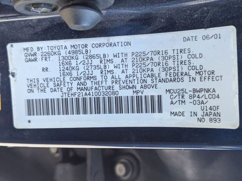 Used 2001 Toyota Highlander V6 image 14