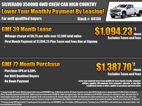 New 2026 Chevrolet Silverado 3500 High Country w/ High Country Premium Package AWD/4WD image 2