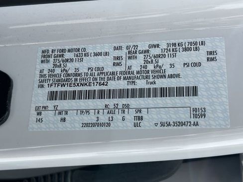 Certified 2022 Ford F150 Lariat AWD/4WD image 34