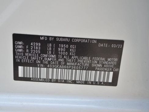 Used 2023 Subaru Impreza 2.0i AWD/4WD image 14
