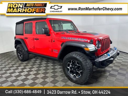 Used 2022 Jeep Wrangler Unlimited Rubicon 4xe w/ Steel Bumper Group image 1