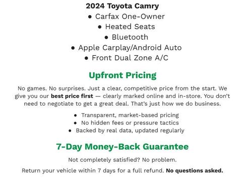 Used 2024 Toyota Camry XLE image 2