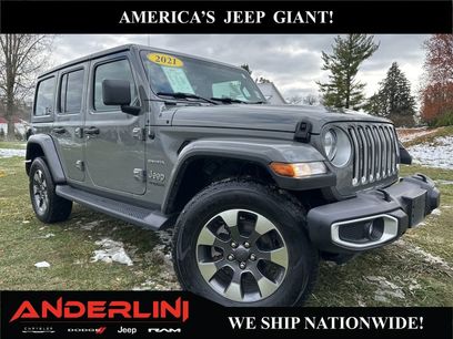 Used 2021 Jeep Wrangler Unlimited Sahara w/ Uconnect 4C Nav & Sound Group