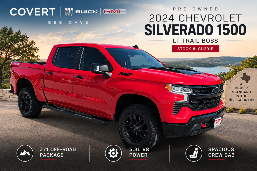 Used 2024 Chevrolet Silverado 1500 LT Trail Boss w/ Convenience Package II AWD/4WD 360° Tour