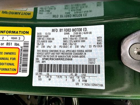 Certified 2024 Ford Bronco Sport Outer Banks w/ Tech Package image 34