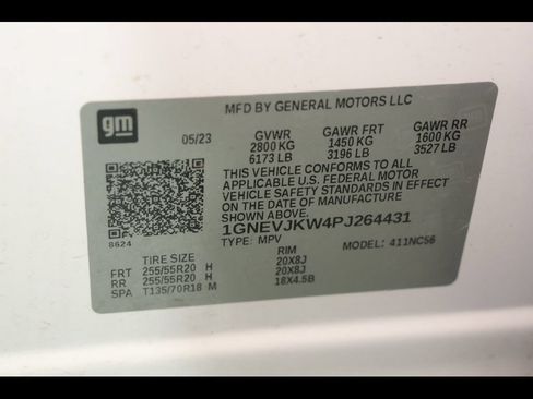 Certified 2023 Chevrolet Traverse RS w/ LPO, Floor Liner Package AWD/4WD image 34