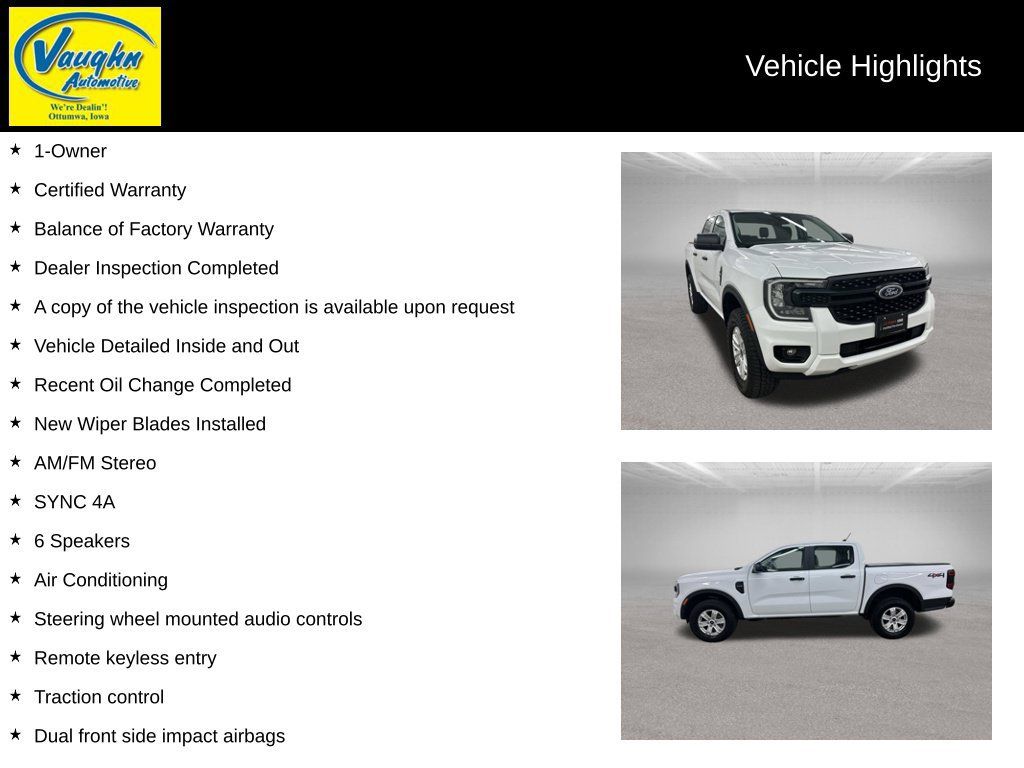 Used 2024 Ford Ranger XL AWD/4WD image 2