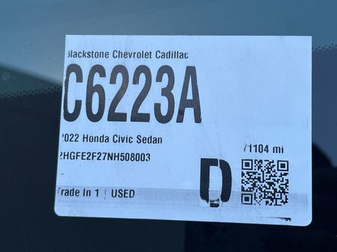 Used 2022 Honda Civic LX image 3