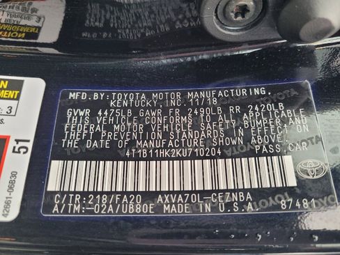 Used 2019 Toyota Camry LE image 33