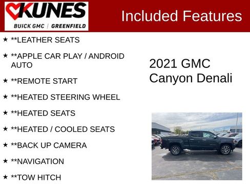 Used 2021 GMC Canyon Denali AWD/4WD image 2