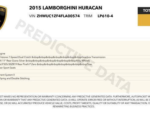 Used 2015 Lamborghini Huracan LP 610-4 image 58