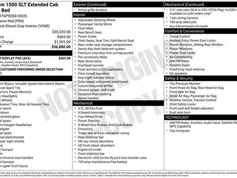 Used 2013 RAM 1500 Classic SLT w/ Premium Display Pkg image 7