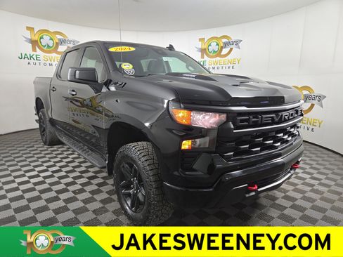Certified 2024 Chevrolet Silverado 1500 Custom Trail Boss w/ LPO, Dark Essentials Package image 1