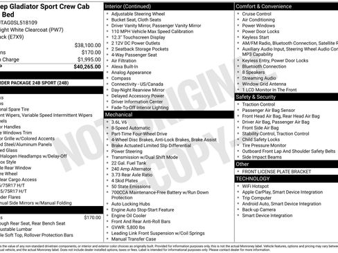 Used 2025 Jeep Gladiator Sport AWD/4WD image 3