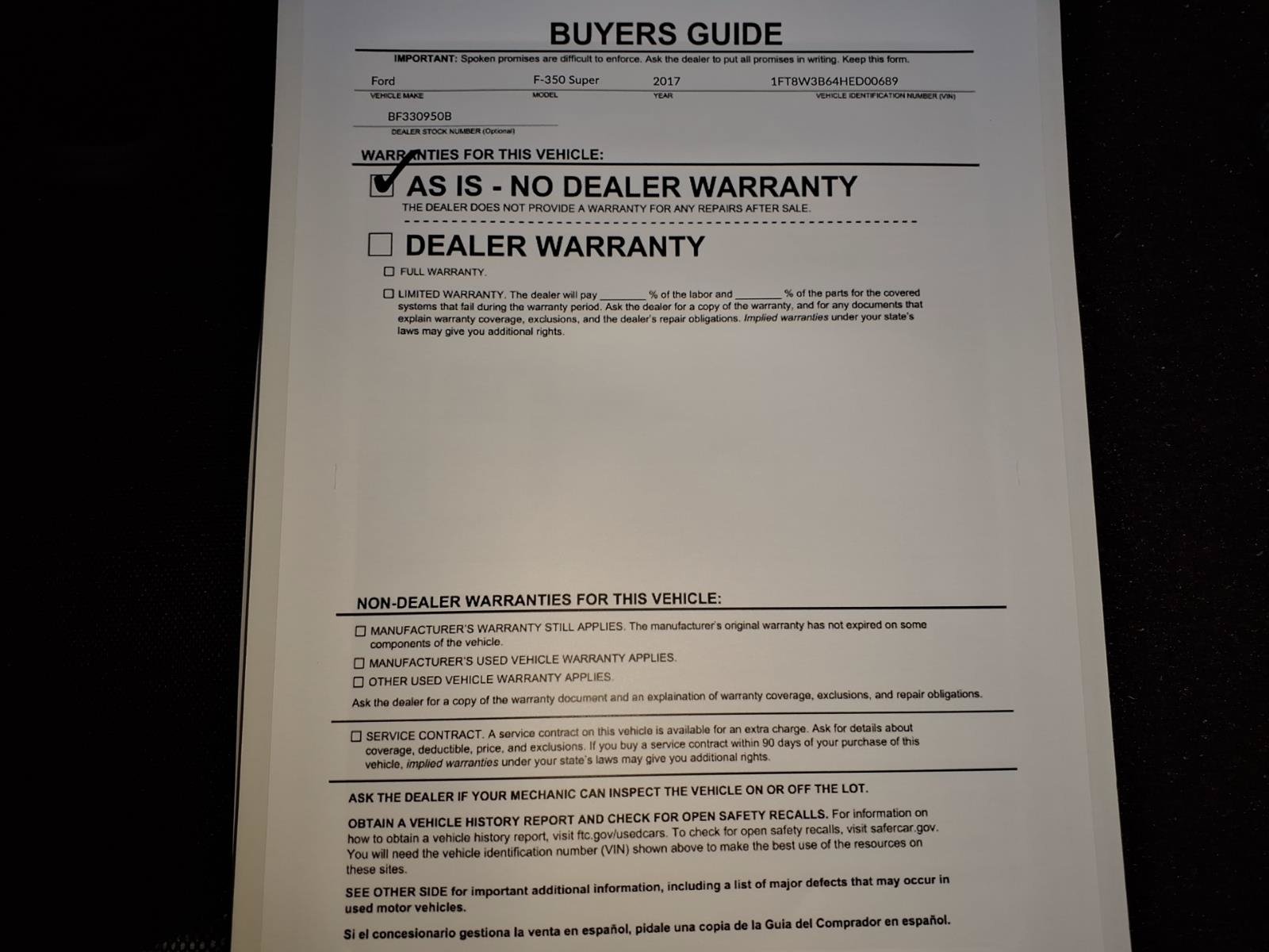 Used 2017 Ford F350 XLT w/ Camper Package AWD/4WD image 36