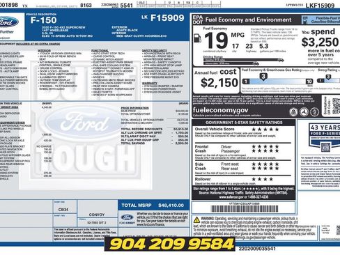 Used 2020 Ford F150 XLT w/ Equipment Group 302A Luxury RWD image 39