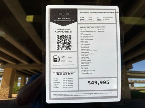 Used 2023 Toyota 4Runner 40th Anniversary SE image 34