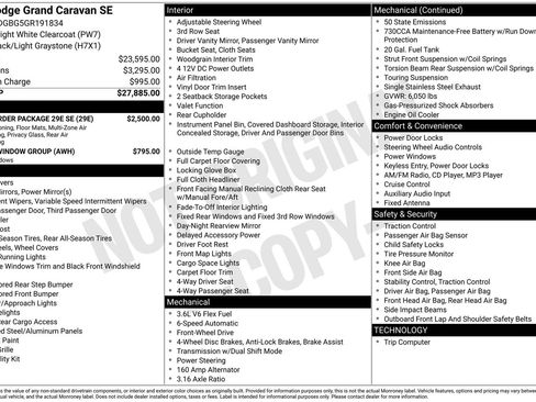 Used 2016 Dodge Grand Caravan SE w/ Quick Order Package 29E SE image 4