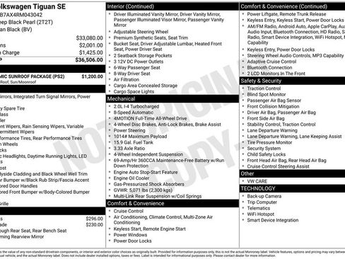Certified 2024 Volkswagen Tiguan SE w/ Panoramic Sunroof Package image 6